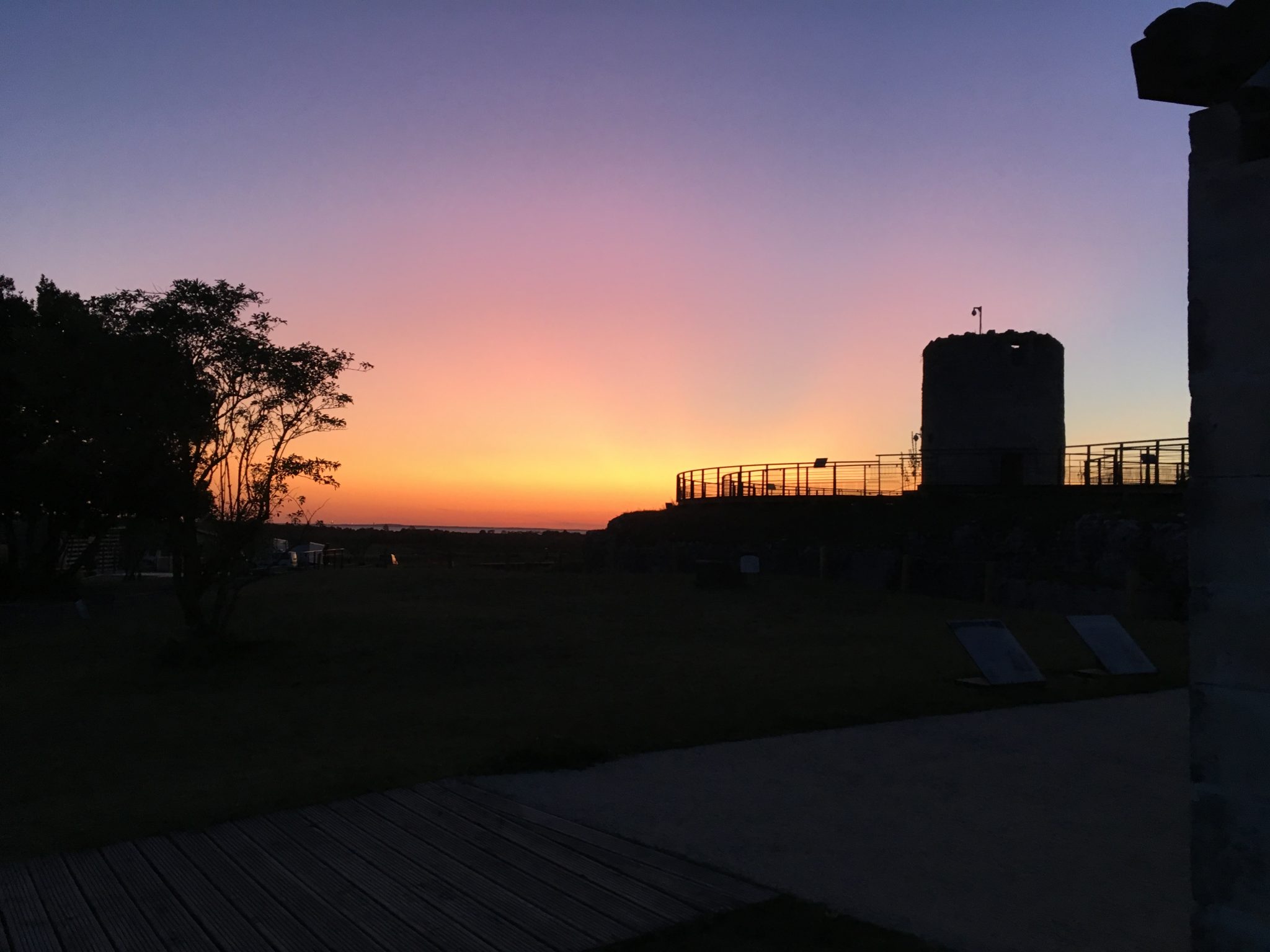 Site coucher de soleil Fâ Barzan Estuaire Gironde