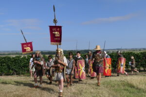 La légion en marche dans le vignoble